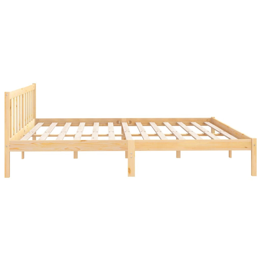 Bedframe Massief Grenenhout Super King Size 180 x 200 cm Naturel