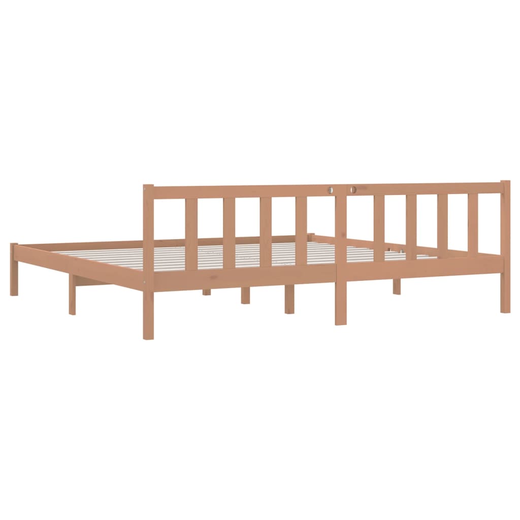 Bedframe grenenhout honingbruin 180x200 cm