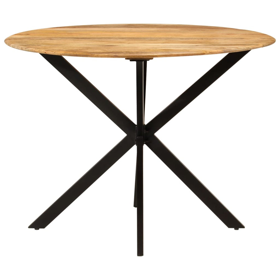 Eettafel Ø0X78 Cm En Staal massief mangohout