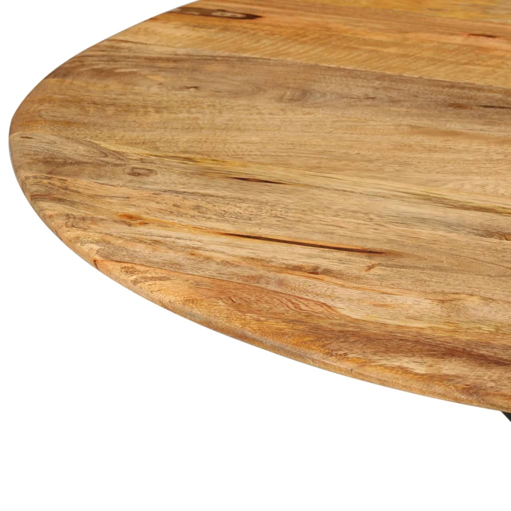Eettafel Ø0X78 Cm En Staal massief mangohout