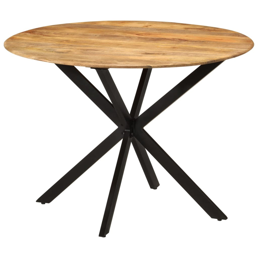 Eettafel Ø0X78 Cm En Staal massief mangohout