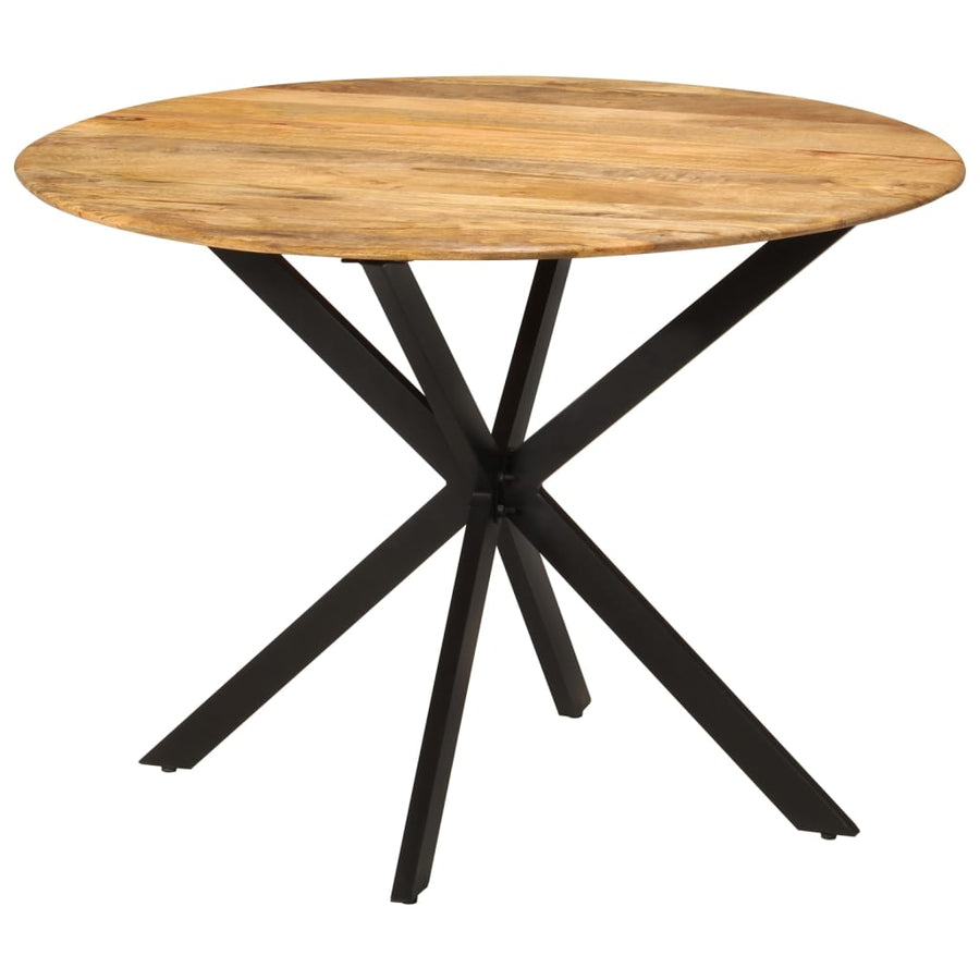 Eettafel Ø0X78 Cm En Staal massief mangohout