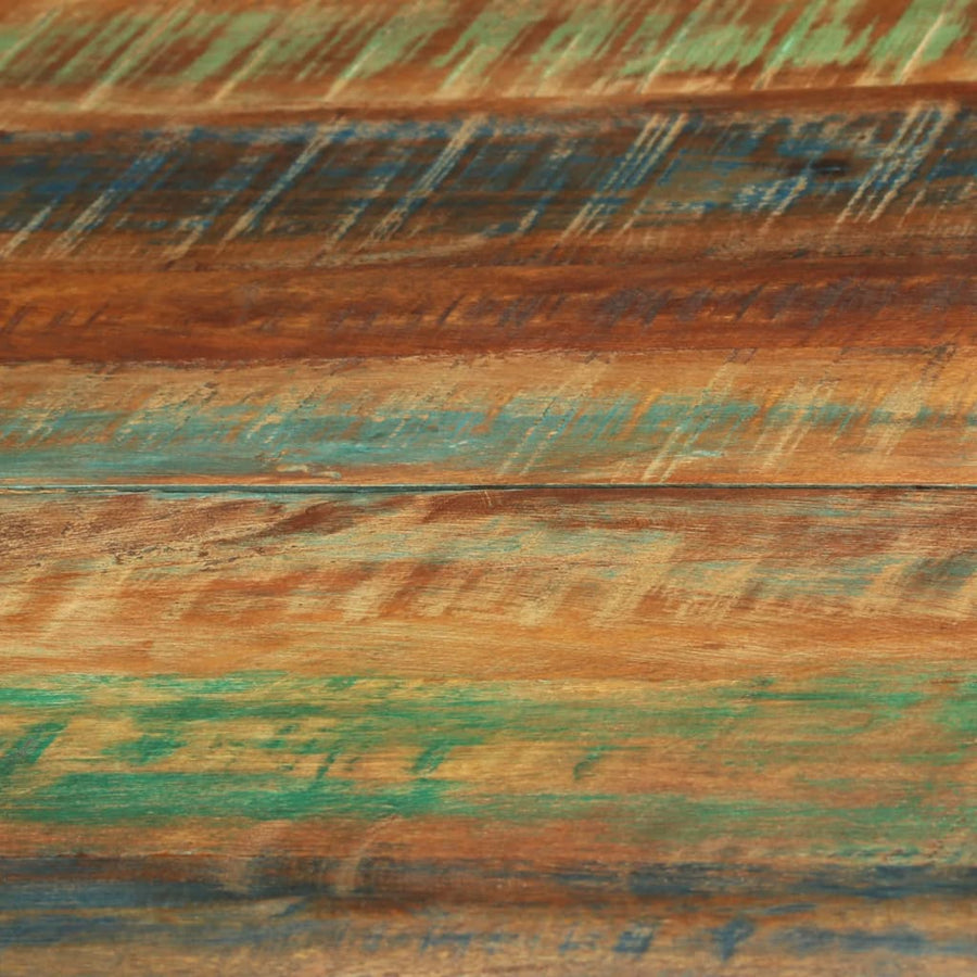 Eettafel Ø110X78 Cm En Staal massief gerecycled hout