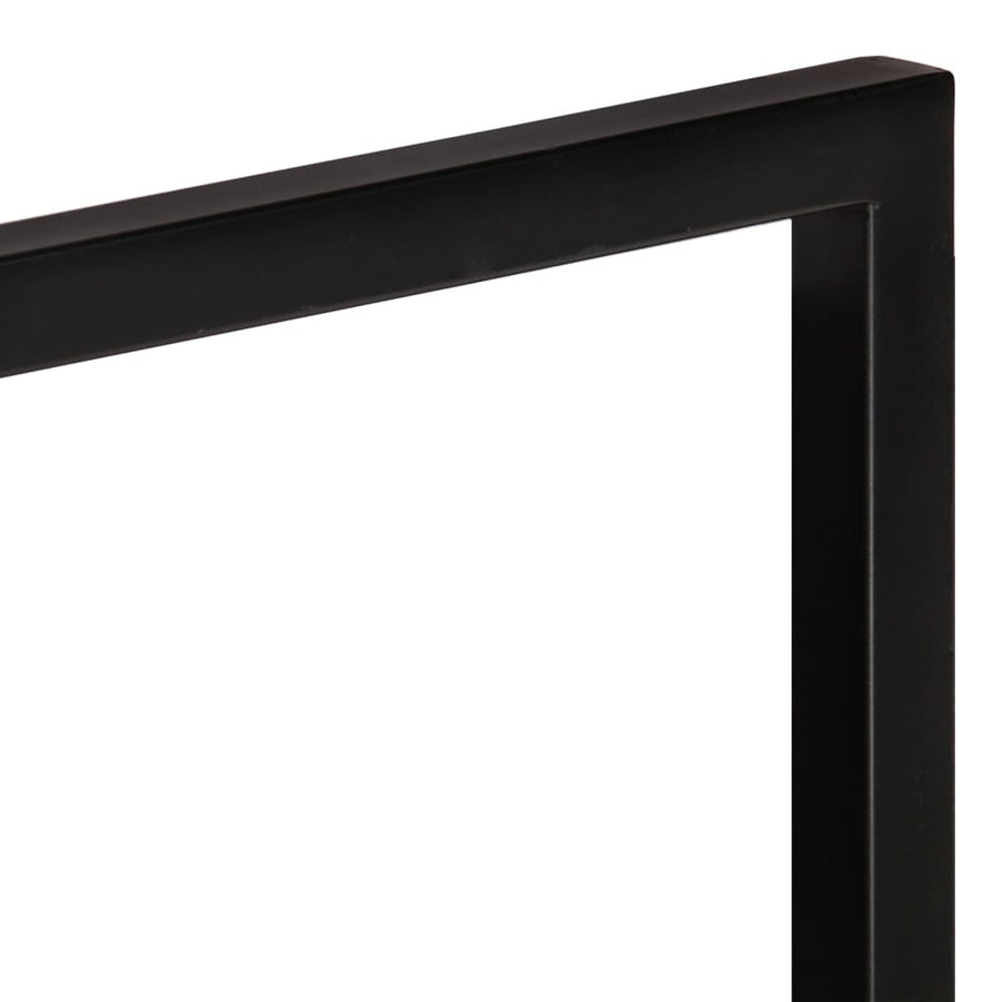Wandschappen 2 st 80x25x35 cm massief acaciahout en staal 2 80 x 25 x 35 cm