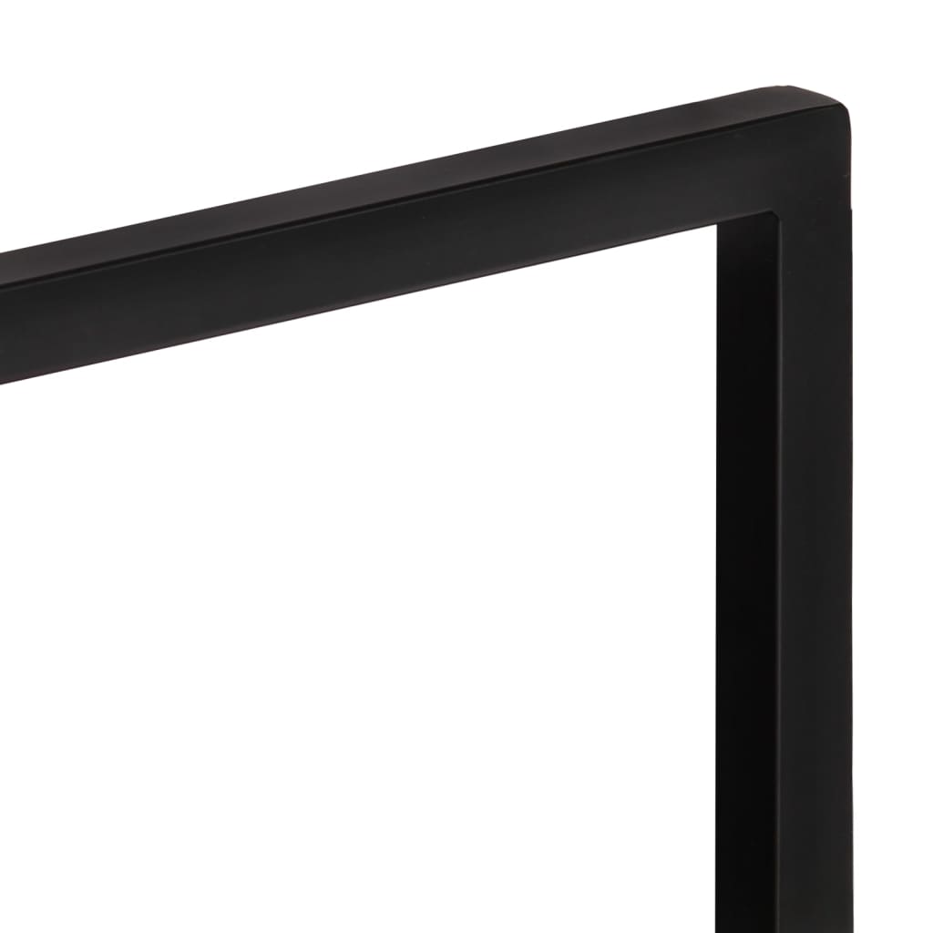 Wandschappen 2 st 60x25x35 cm massief acaciahout en staal 2 60 x 25 x 35 cm