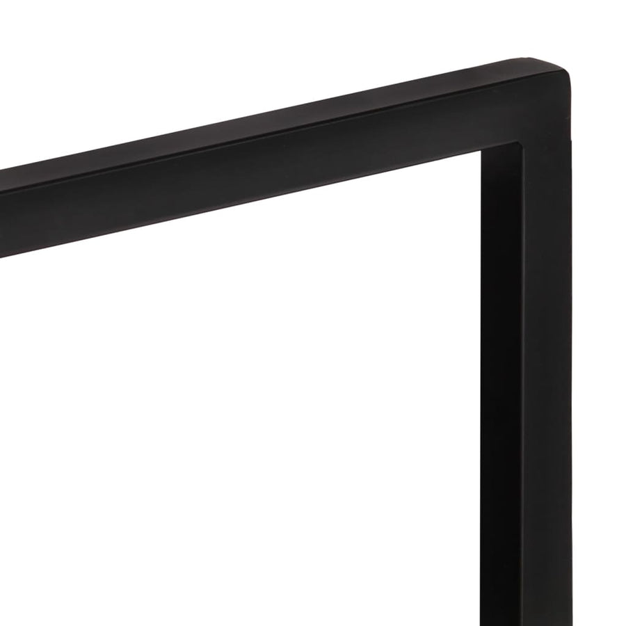 Wandschappen 2 st 40x24x35 cm massief acaciahout en staal 2 40 x 24 x 35 cm