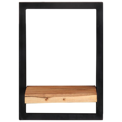 Wandschappen Massief Acaciahout En Staal 2 25 x 25 x 35 cm