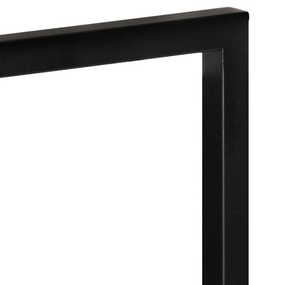 Wandschappen 2 st 25x25x75 cm massief acaciahout en staal 25 × 25 ×75 cm