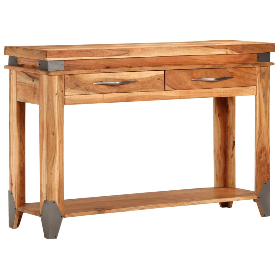 Wandtafel 110X34X74 Cm Massief Acaciahout
