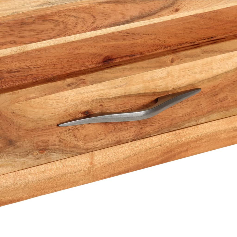 Wandtafel 110X34X74 Cm Massief Acaciahout