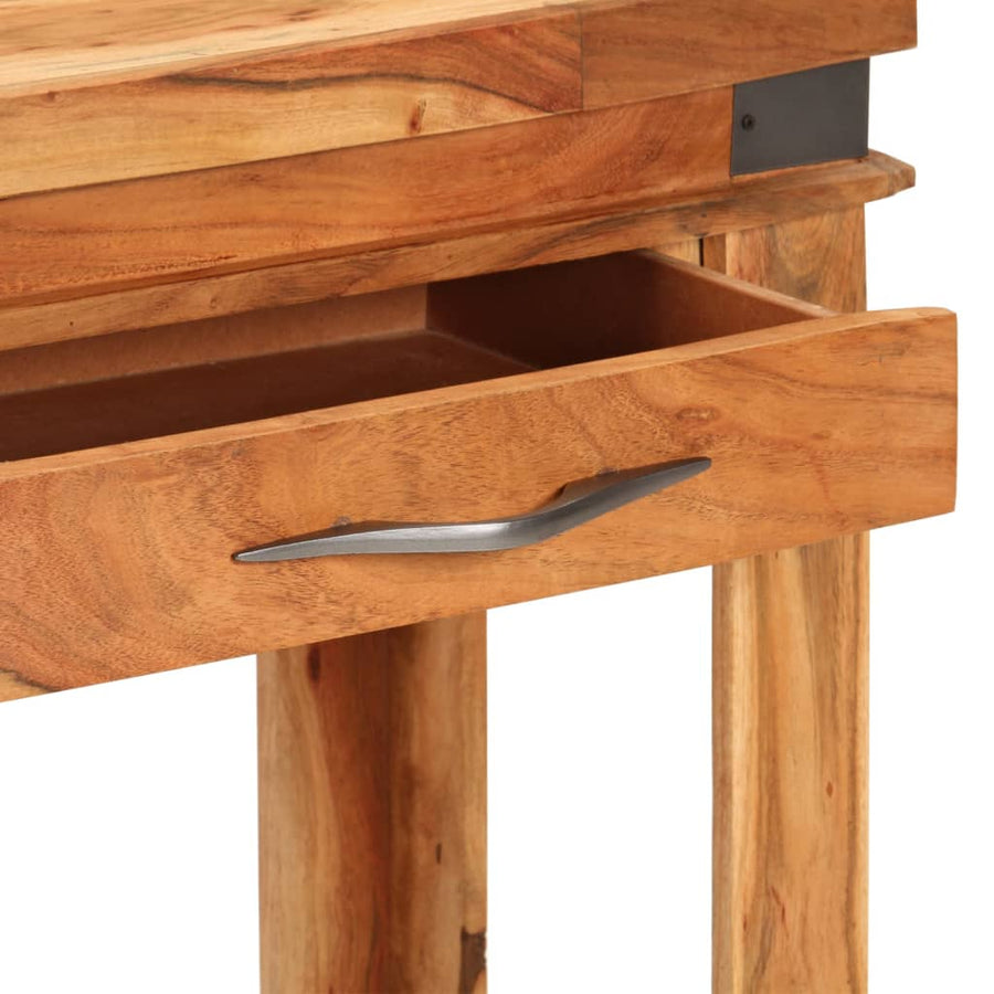 Wandtafel 110X34X74 Cm Massief Acaciahout