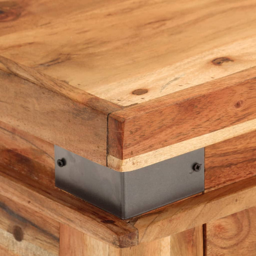 Wandtafel 110X34X74 Cm Massief Acaciahout