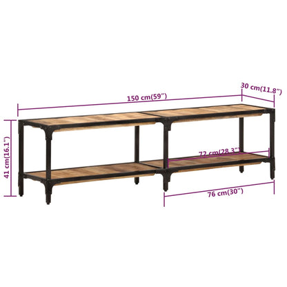 Tv-Meubel 150 x 30 x 41 cm massief mangohout