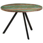 Dining table 110x75 cm solid recycled wood