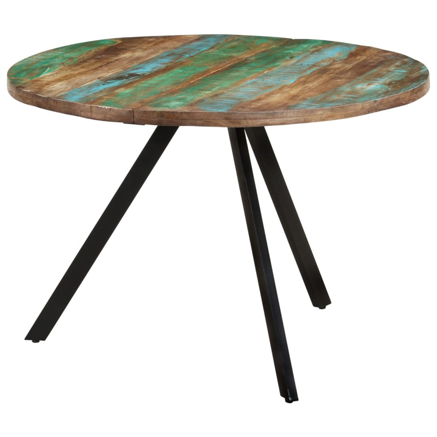 Eettafel 0x75 cm massief gerecycled hout