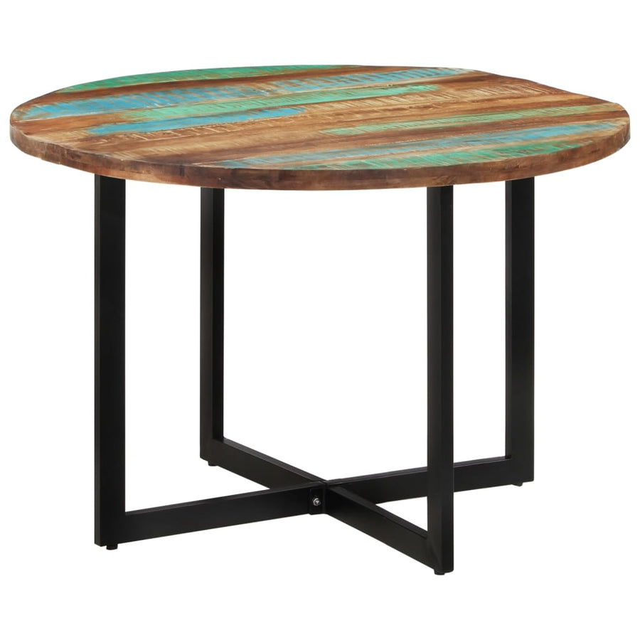 Eettafel 110x75 cm massief gerecycled hout 110 x 75 cm massief gerecycled hout