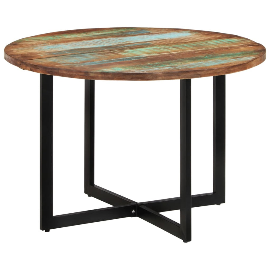 Eettafel 110x75 cm massief gerecycled hout 110 x 75 cm massief gerecycled hout