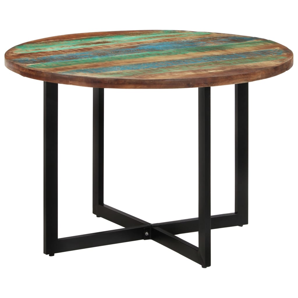 Eettafel 110x75 cm massief gerecycled hout 110 x 75 cm massief gerecycled hout