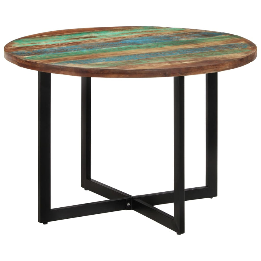 Eettafel 110x75 cm massief gerecycled hout 110 x 75 cm massief gerecycled hout