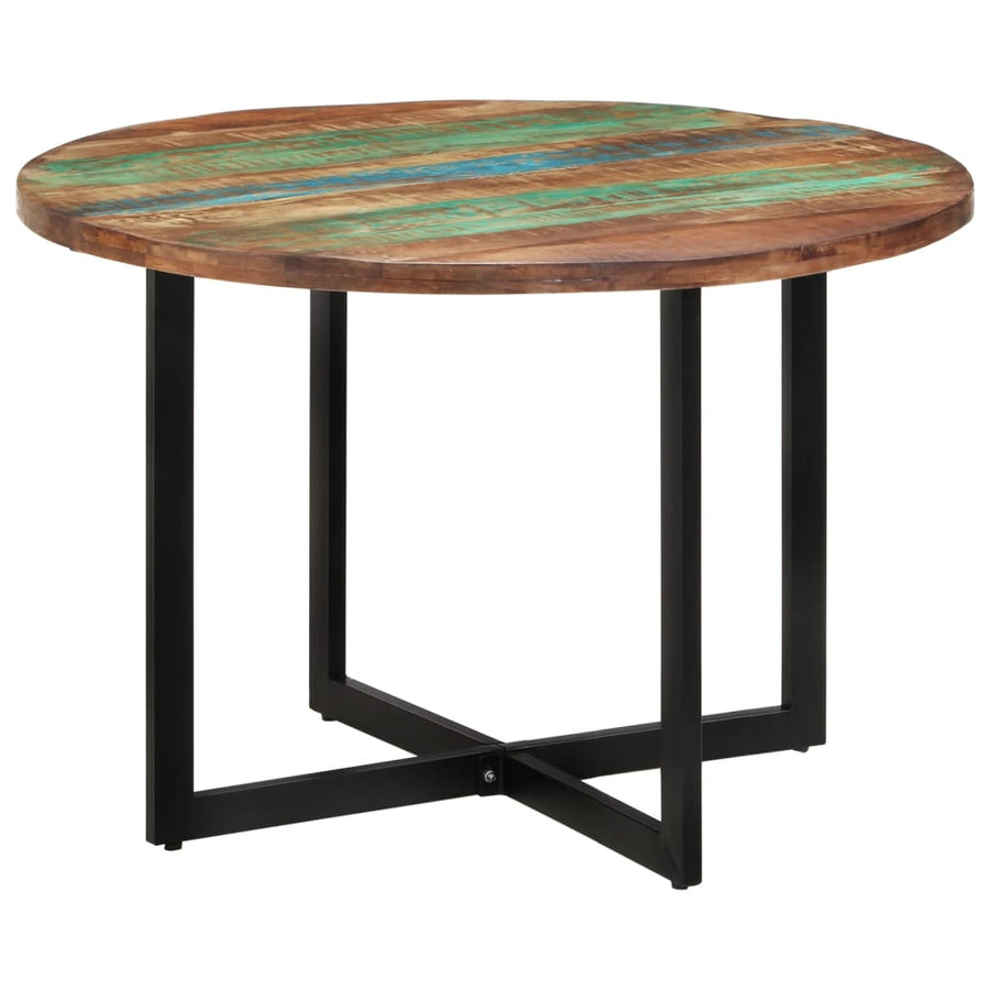 Eettafel 110x75 cm massief gerecycled hout 110 x 75 cm massief gerecycled hout