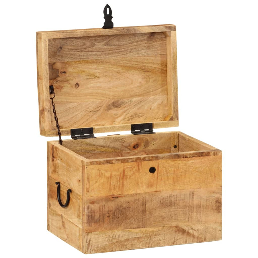 Opbergbox 39X28X31 Cm Massief Mangohout