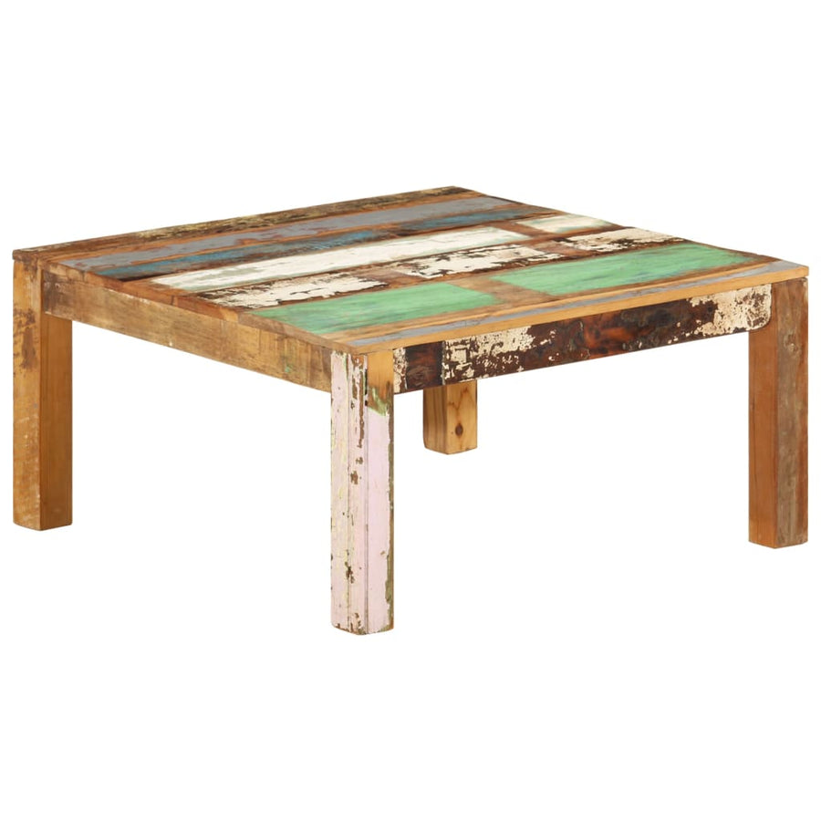 Salontafel 80 x 80 x 40 cm massief gerecycled hout