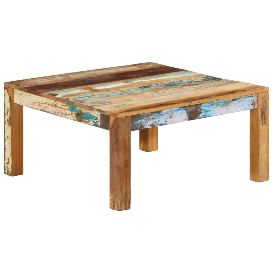 Salontafel 80 x 80 x 40 cm massief gerecycled hout