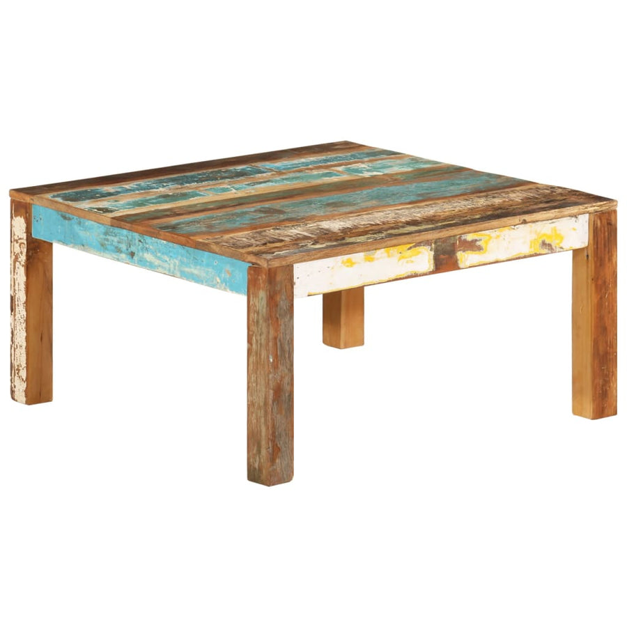 Salontafel 80 x 80 x 40 cm massief gerecycled hout