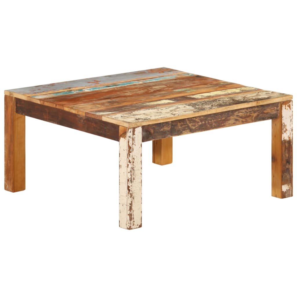 Salontafel 80 x 80 x 40 cm massief gerecycled hout