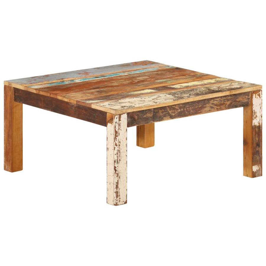 Salontafel 80 x 80 x 40 cm massief gerecycled hout