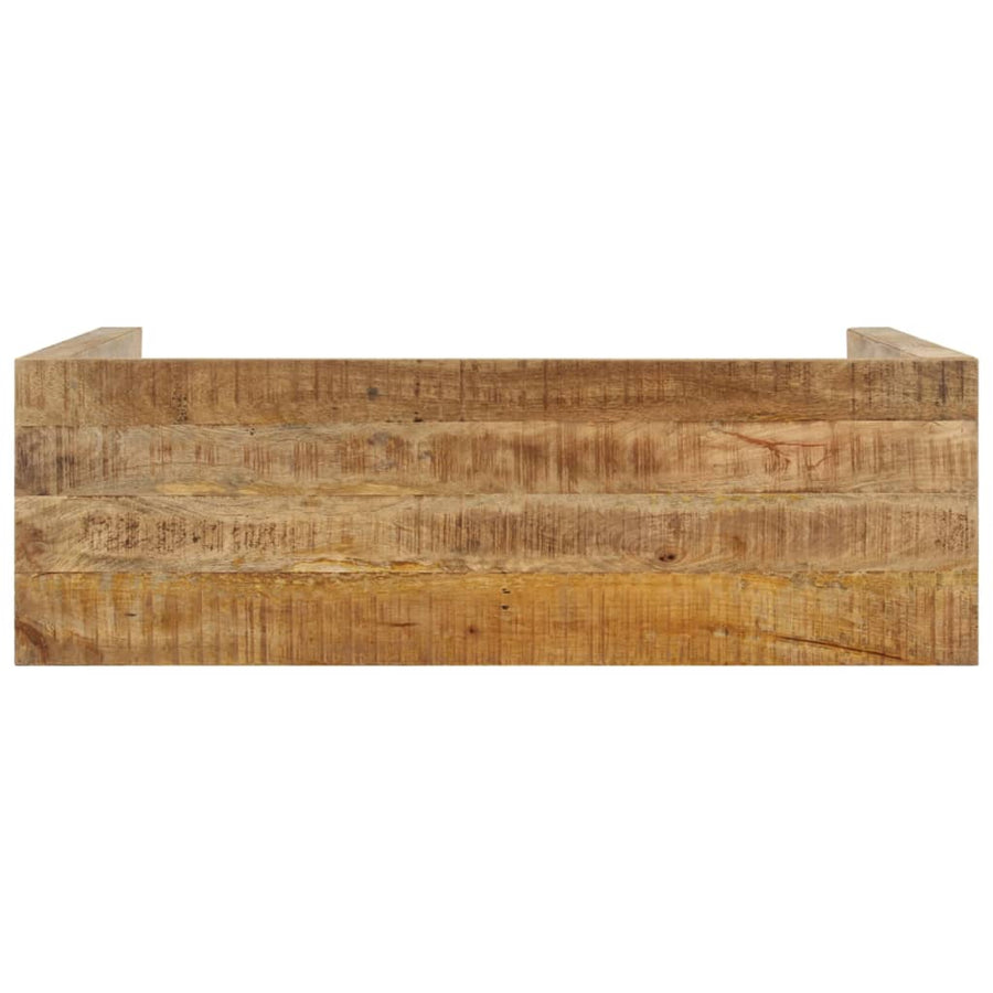 Wandtafel 110X35X76 Cm Ruw Mangohout 110 x 35 x 76 cm