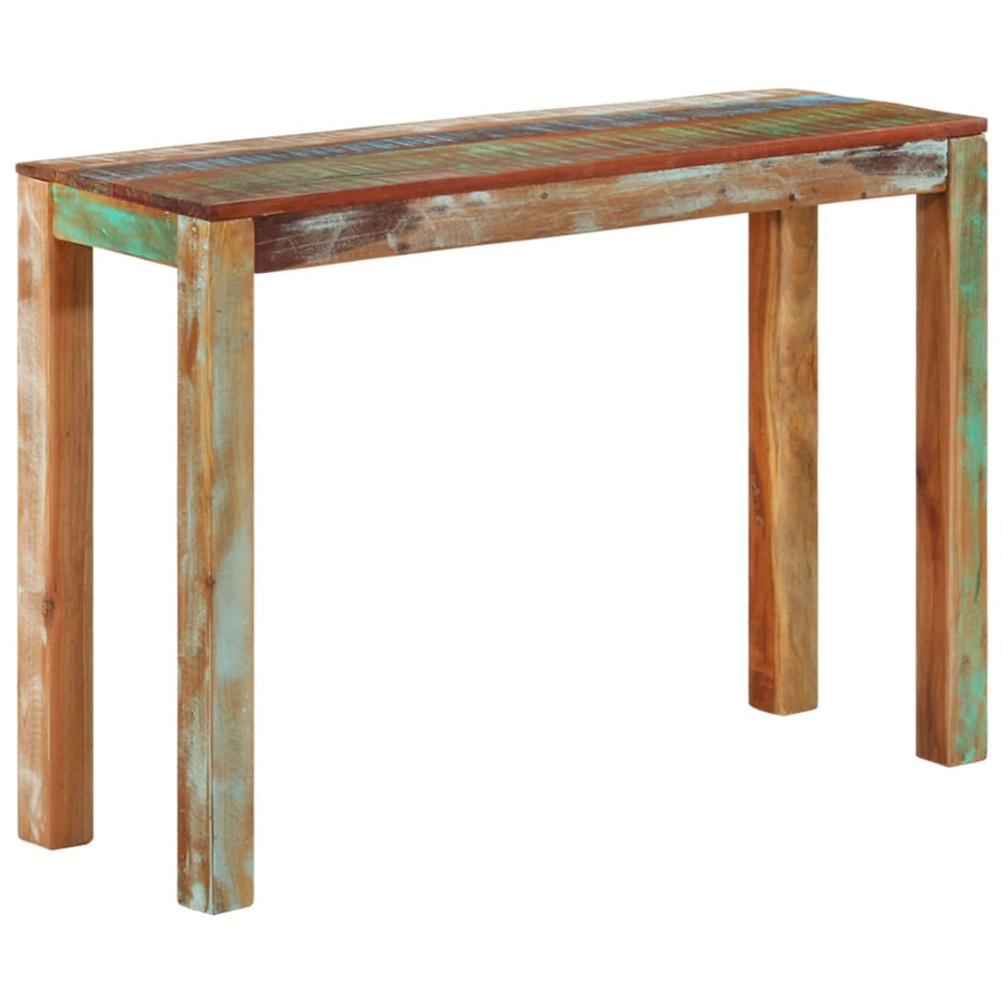 Wandtafel 110 x 35 x 76 cm massief gerecycled hout