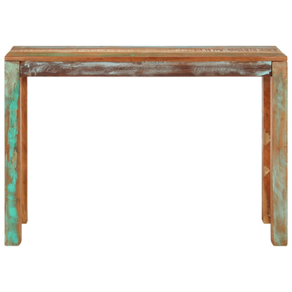 Wandtafel 110 x 35 x 76 cm massief gerecycled hout