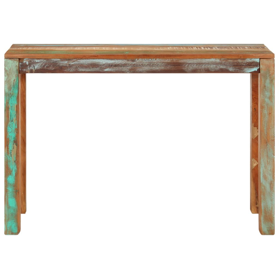 Wandtafel 110 x 35 x 76 cm massief gerecycled hout