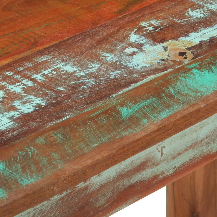 Wandtafel 110 x 35 x 76 cm massief gerecycled hout