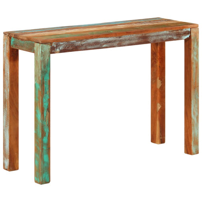Wandtafel 110 x 35 x 76 cm massief gerecycled hout