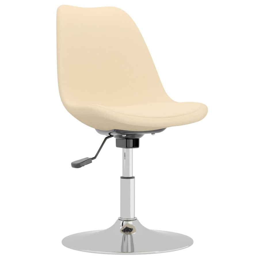 Eetkamerstoelen Draaibaar Stof Kleurig 4 crème