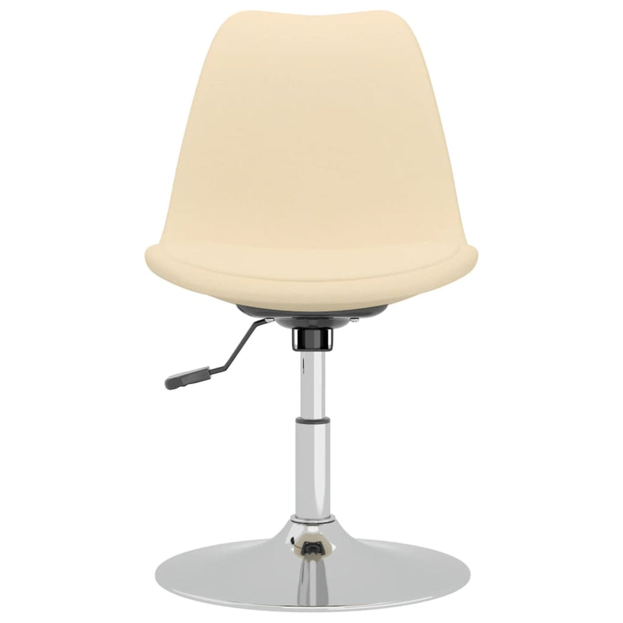 Eetkamerstoelen Draaibaar Stof Kleurig 4 crème