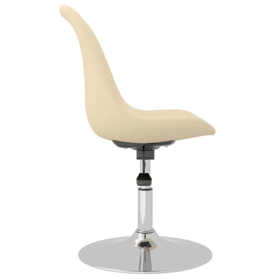 Eetkamerstoelen Draaibaar Stof Kleurig 4 crème