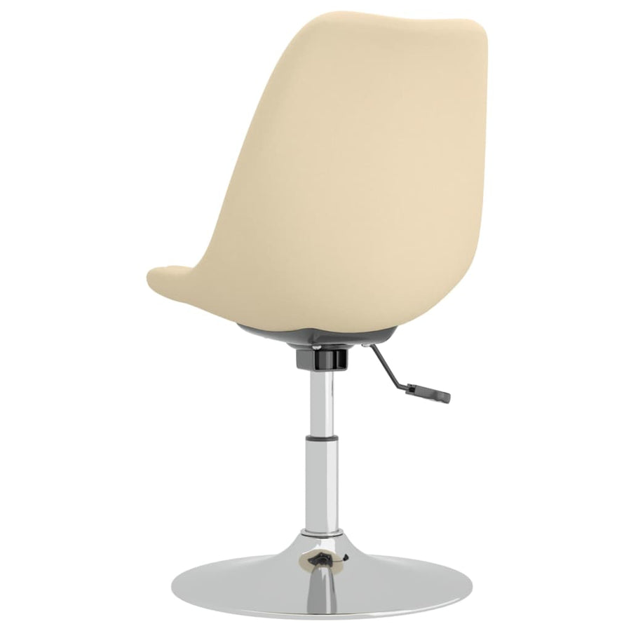 Eetkamerstoelen Draaibaar Stof Kleurig 4 crème