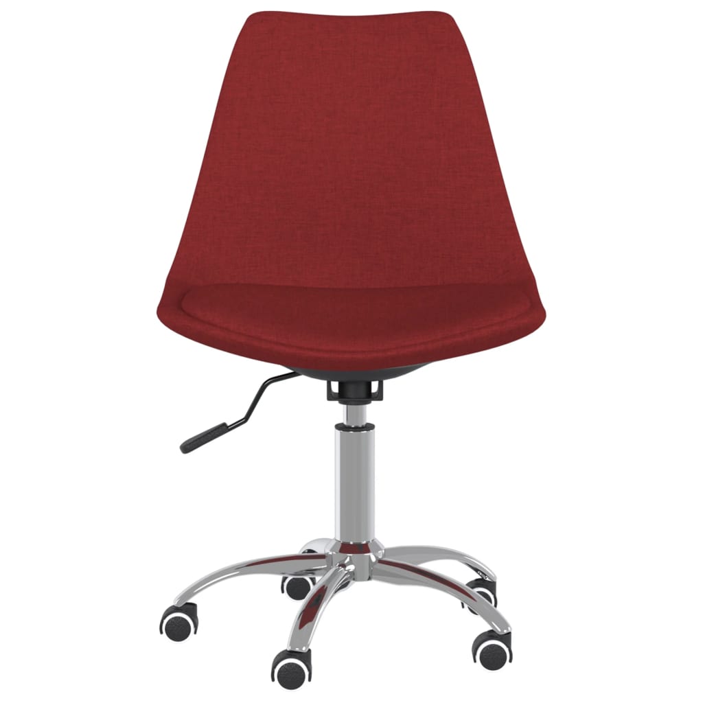 Eetkamerstoelen Draaibaar Stof 2 Wijnrood