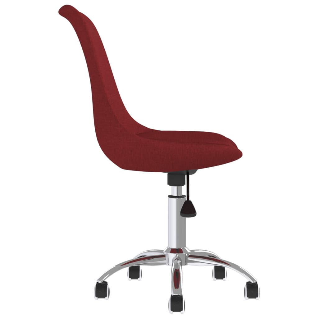 Eetkamerstoelen Draaibaar Stof 2 Wijnrood