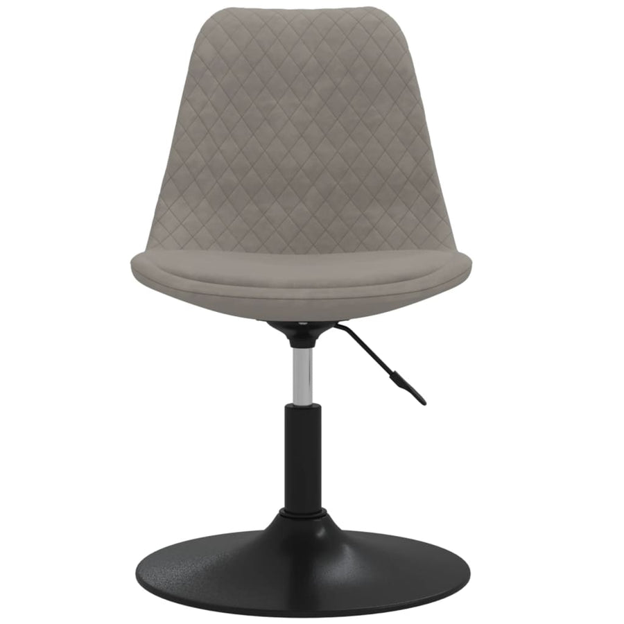 Eetkamerstoelen draaibaar 4 st fluweel lichtgrijs 4 Lichtgrijs