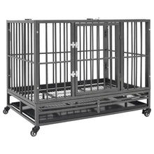 Hondenbench Met Wielen Staal 92 x 62 x 76 cm