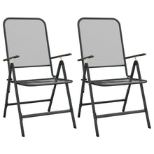 Tuinstoelen Inklapbaar Metaalgaas Antracietkleurig 2