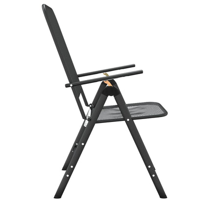 Tuinstoelen Inklapbaar Metaalgaas Antracietkleurig 2