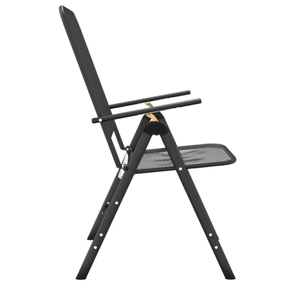 Tuinstoelen Inklapbaar Metaalgaas Antracietkleurig 4