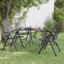 Tuinstoelen Inklapbaar Metaalgaas Antracietkleurig 4