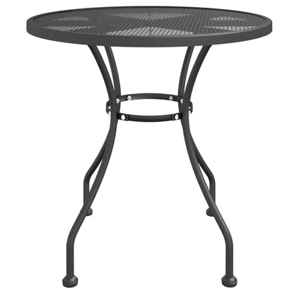Tuintafel Ø80X72 Cm Metaalgaas Antracietkleurig Ø 80 x 72 cm