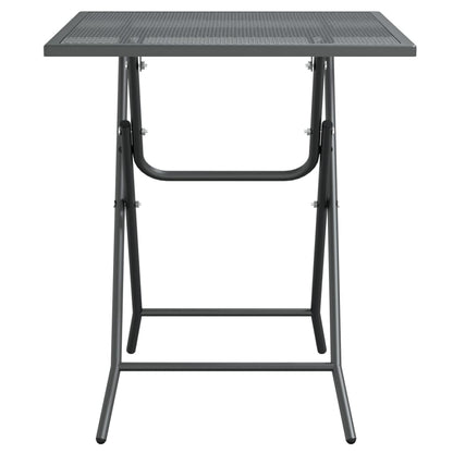 Tuintafel Metaalgaas Antracietkleurig 60 x 60 x 72 cm
